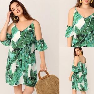 NEW Tropical Midi Dress - Large to 3XL